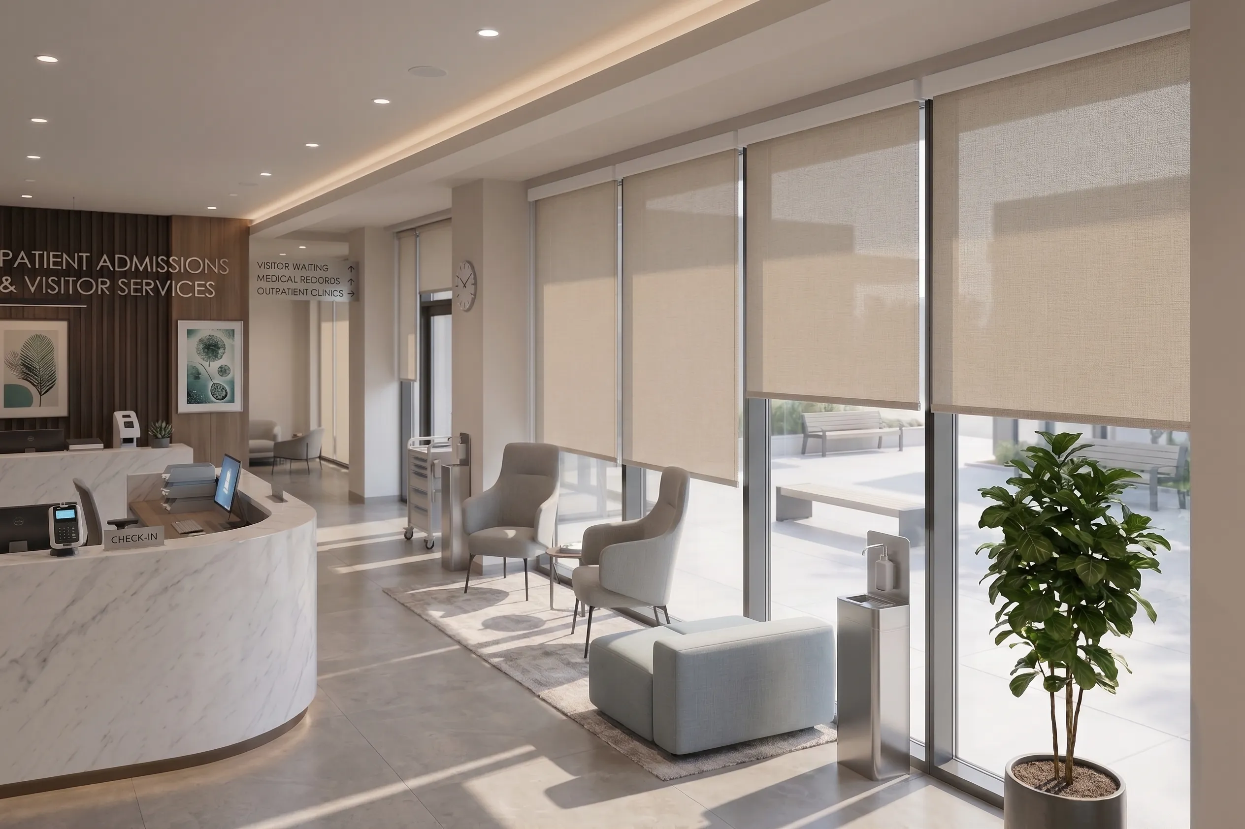 Healthcare Reception Shades
